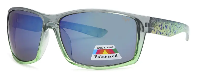 POL3258 - Polarized Wrap Wholesale Sunglasses