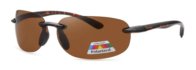 POL3218 - Rimless Polarized Sunglasses